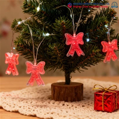 Lampu Natal Mini Merah Putih